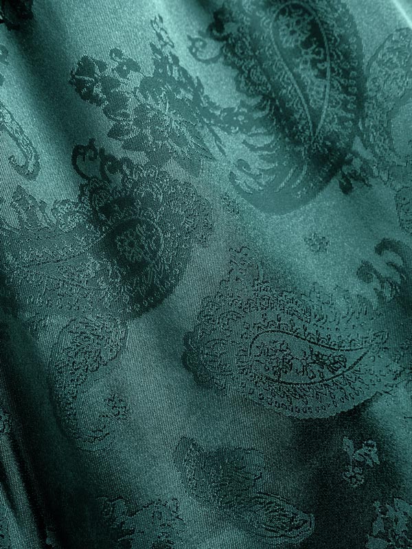 Men's Satin Paisley Solid Color Casual Shorts