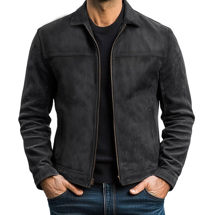 Mens Classic  Leather Jacket