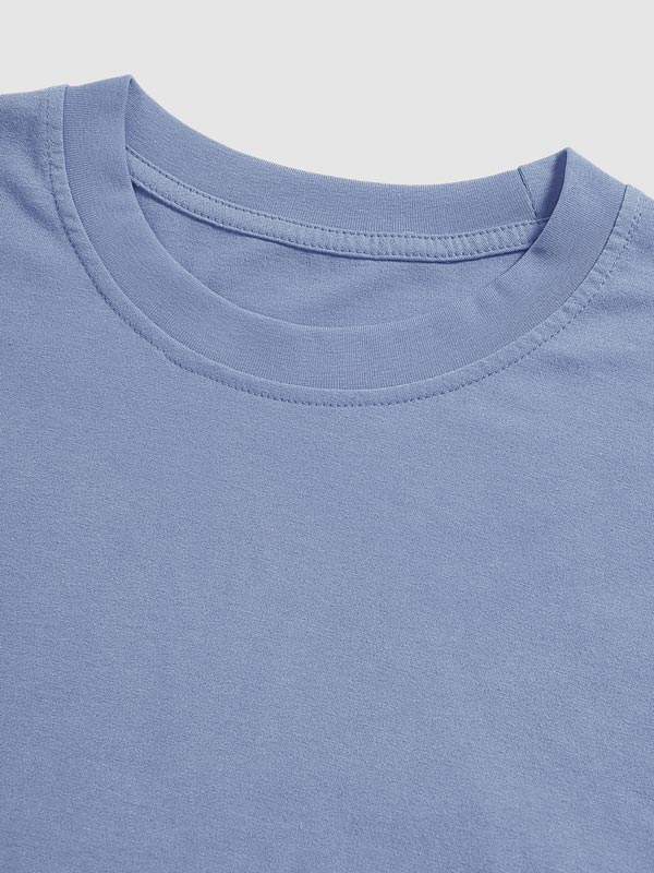 Men's 100% cotton basic round neck T-shirt three-piece set
