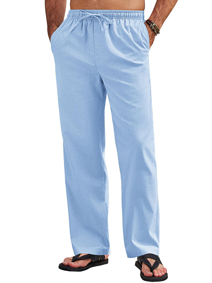 Sumer Linen Blend Beach Yoga Trousers (US Only)