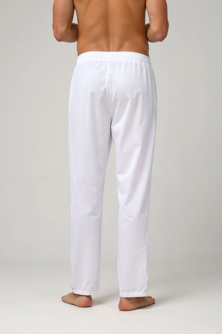 KORRIK Cotton & Linen Blend Drawstring Pants