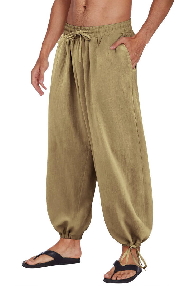 Cotton Linen Style Loose Yoga Pants (US Only)