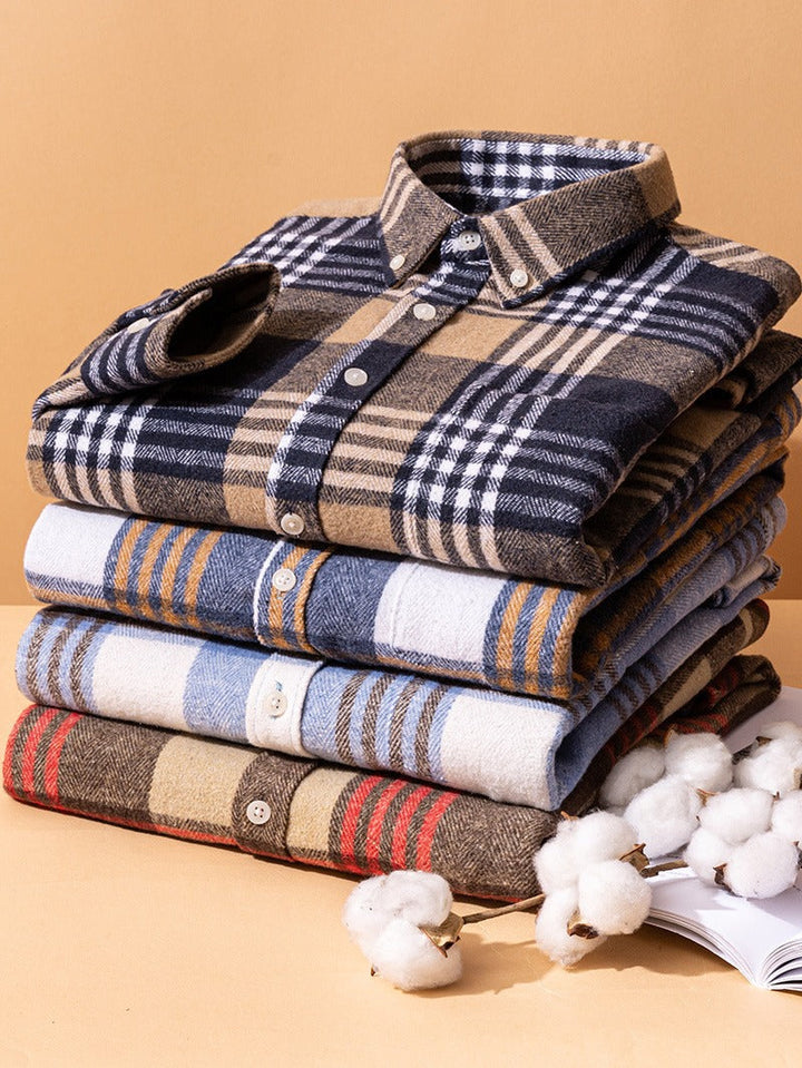 Harrison Plaid Cotton Shirt