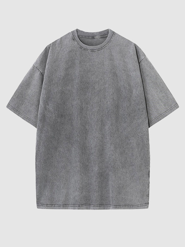 Men's 100% cotton Vintage Casual Short Sleeve T-Shirt